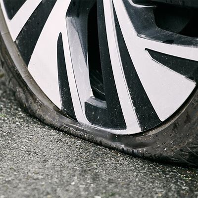 Punctured your tyres due to rocks or spikes on the road? 