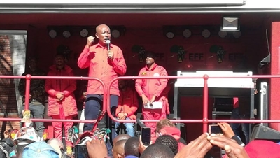 Malema jokes about Daily Maverick’s ‘used condom’ reporting