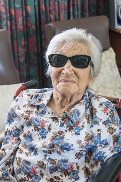 Minnie de Jager vier 97 jaar