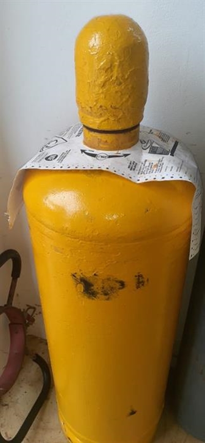 Stolen lethal cylinder found by drone