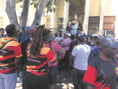 Workers demand overdue bonuses