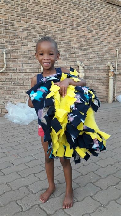 Blankets bring a smile to those in need