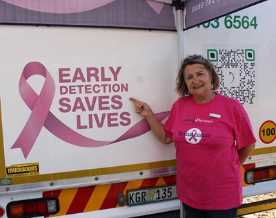 Mobiele mammogram eenheid oortref stoutste verwagtinge