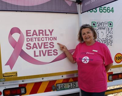 Mobiele mammogram eenheid oortref stoutste verwagtinge