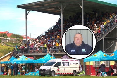 Geliefde rugbyafrigter sak voor wedstryd inmekaar
