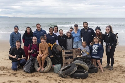 Remarkable beach clean-up