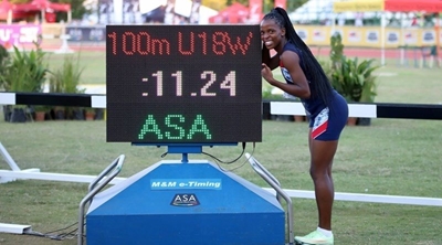 High school sprinter set a new SA record 3 times in one day