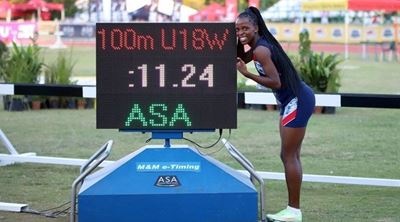 High school sprinter set a new SA record 3 times in one day