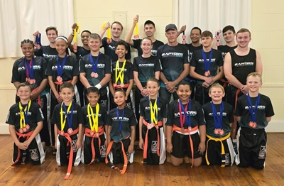 Raptors martial arts students go for gold