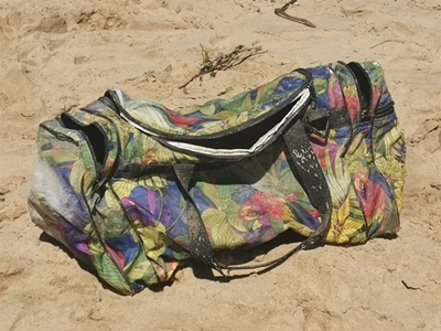 Baba op strand