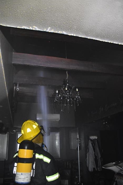 Brand beskadig woning en salon