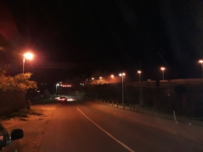 Protest action outside Plett