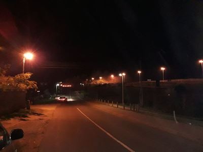 Protest action outside Plett