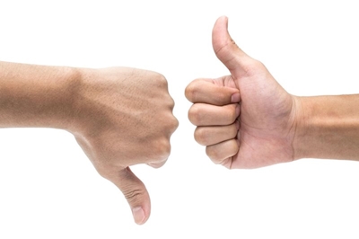 Thumbs up, thumbs down