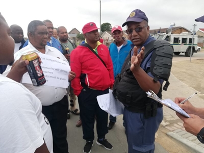  Taxi march underway