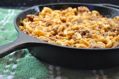 Recipe: Bacon cheeseburger pasta