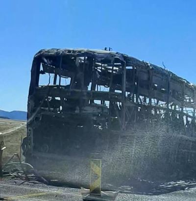 Bus brand uit op die N9 