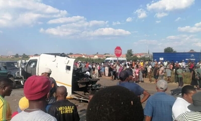 CIT van rammed and bombed near Randfontein by gang
