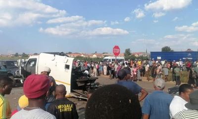 CIT van rammed and bombed near Randfontein by gang