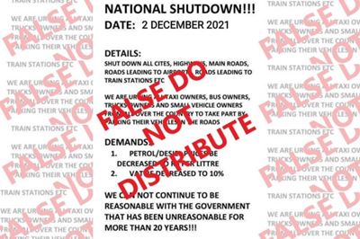 Fake news alert: No, there won’t be a national shutdown on 2 December