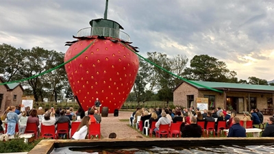 World's biggest strawberry on your doorstep