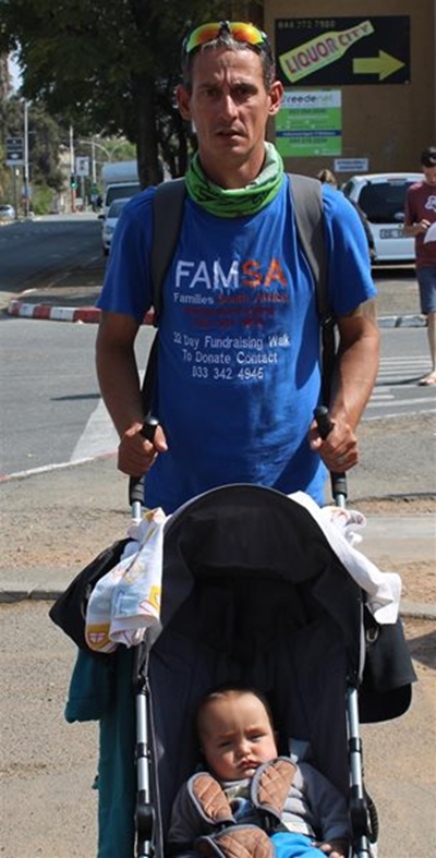 Roy stap duisende kilometres vir liefdadigheid