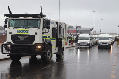 Taxi protest march in George underway 