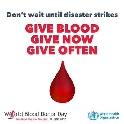 Donate blood, save a life