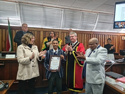Mossel Bay's young lifesavers honoured at council meeting