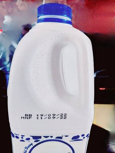 Expiry dates on food