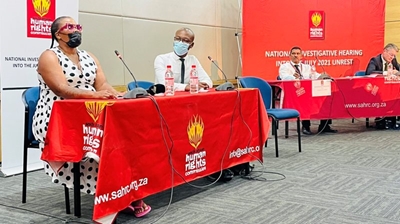 First witness in SAHRC’s July unrest hearing takes the stand