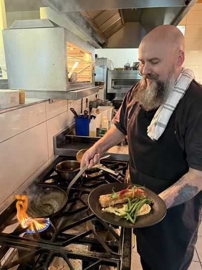 Slingshot up Chef Al's sleeve