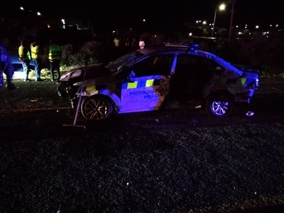 Man arrested after traffic vehicle crash
