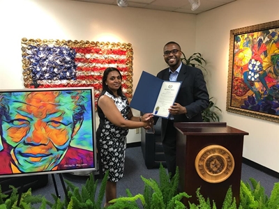Huge honour befalls George artist