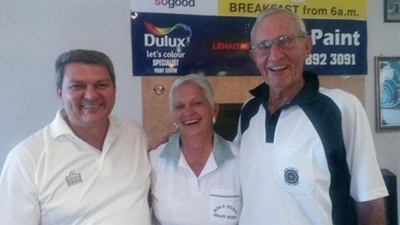 Richard and Thinus win Handicap Pairs