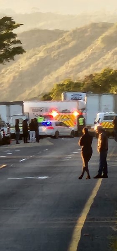 Traffic delays after accident outside Sedgefield 