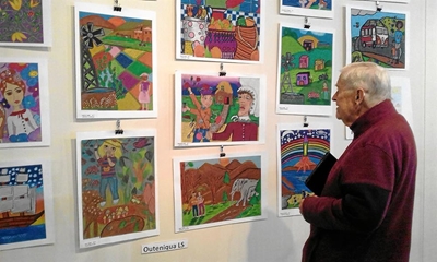 Local children's art on display