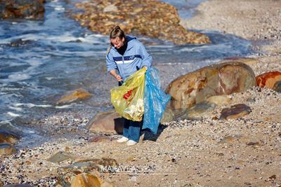 Successful beach clean-up at the Point