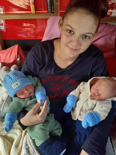 First-time mom gets a double surprise