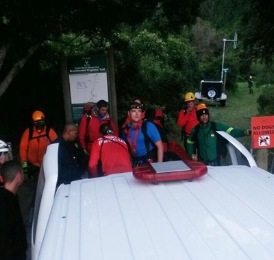 Tourist injured during hike at high waterfall