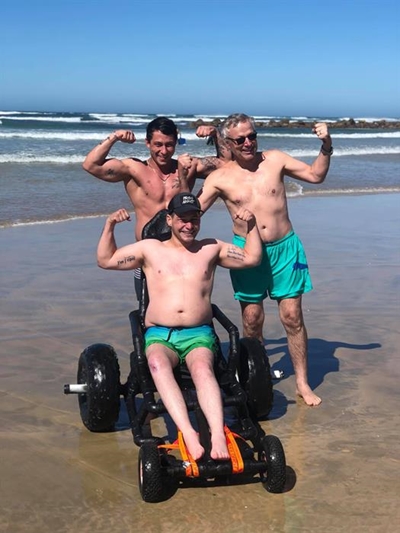 Wheels in motion for beach wheelchair