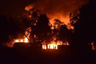 Brand laat inwoners skarrel