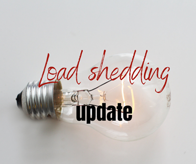 Load shedding suspended from 05:00