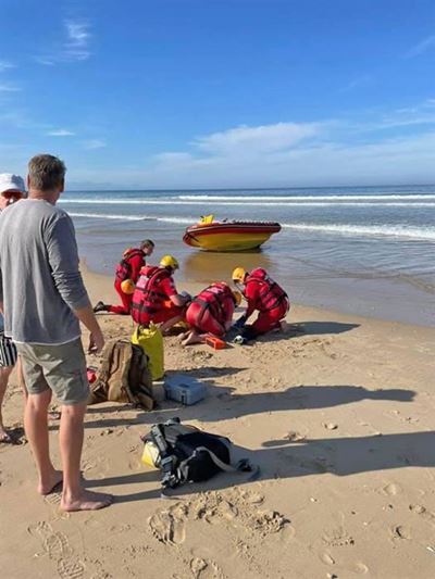 Man rescued from rip current