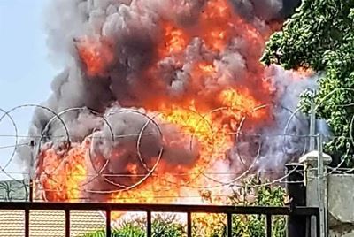 Massive gas explosion in Rosetta, KZN