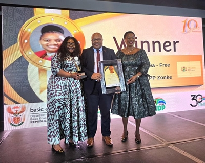 National podium place for district's education