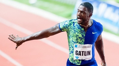 World champion Gatlin limps out of Zagreb race