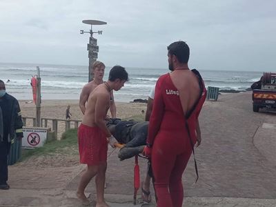 Surfer recovering after near drowning at Victoria Bay