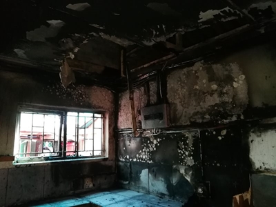 Brand verwoes gewilde eetplek