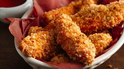 Recipe: Crumbed chicken strips